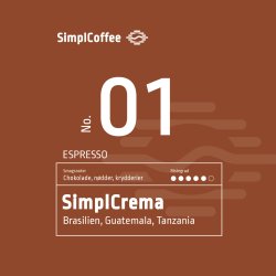 SimplCrema Espressobnner