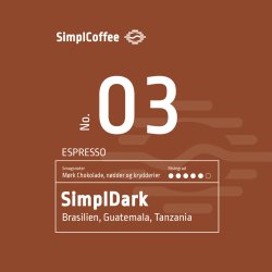 SimplDARK Espressobnner