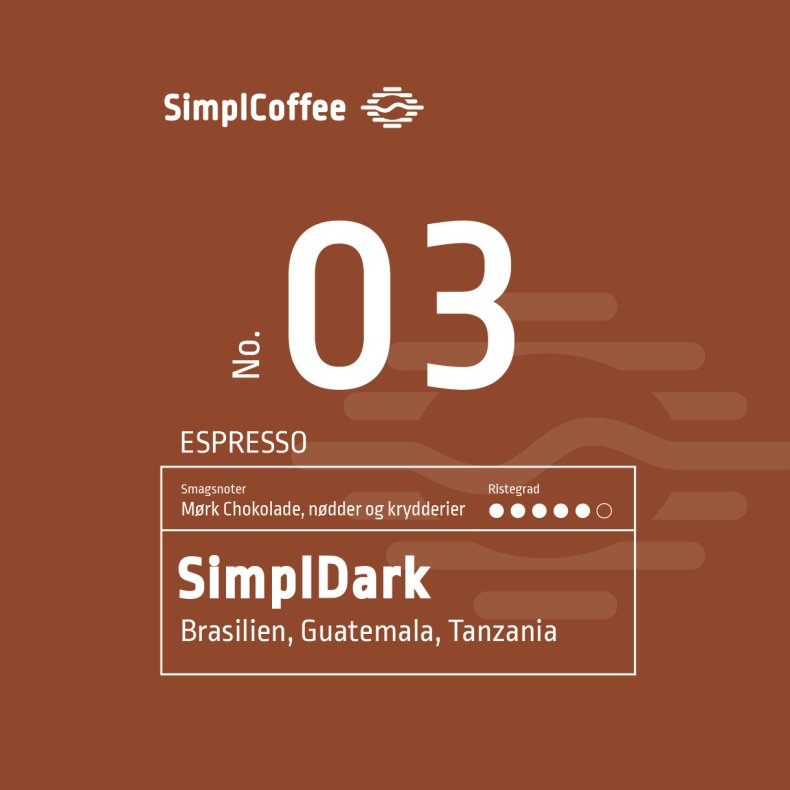 SimplDARK Espressobnner